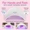 UV LED Nail Lamp, Nail Dryer for Gel Polish UV Light for Nails with Sensor 2 Timers SUN9C Pink Gift for Women Girls